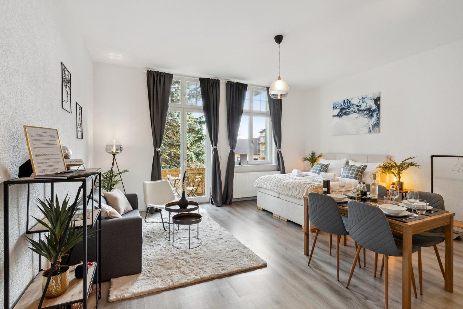 Homespace - Magdeburg - Gemuetliches Apartment Mit Balkon Buitenkant foto